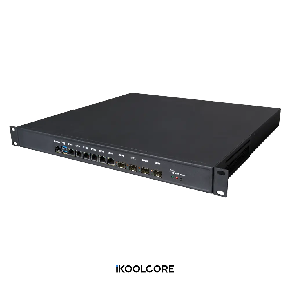 F6410 - 1U Rack-mounted Server Equipped with 6 x 2.5G RJ45 Network Ports and 4 x 10G SFP+ Ports with Intel X710 Chips